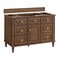 James Martin Vanities 48'' Single Vanity, Mid-Century Walnut w/ 3 CM Victorian Silver Quartz Top 424-V48-WLT-3VSL - alternate 3